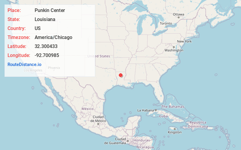 Map of Punkin Center