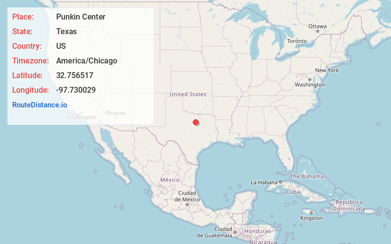 Map of Punkin Center