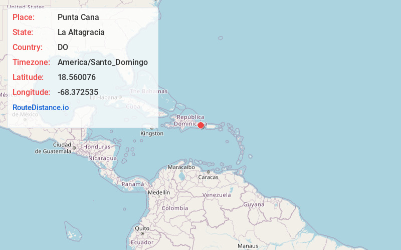 Map of Punta Cana