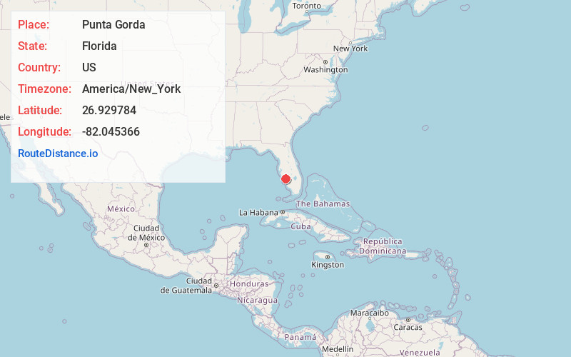 Map of Punta Gorda