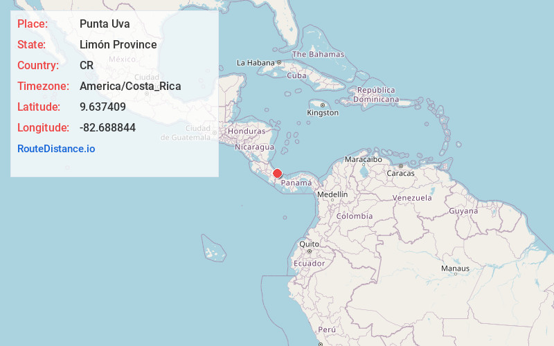 Map of Punta Uva