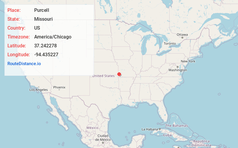 Map of Purcell