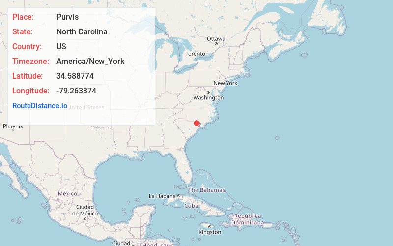 Map of Purvis