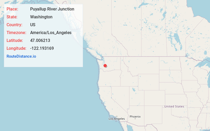 Map of Puyallup River Junction