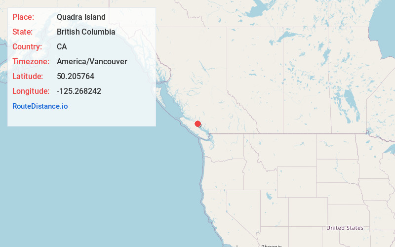 Map of Quadra Island