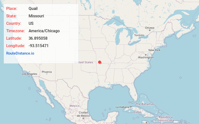 Map of Quail