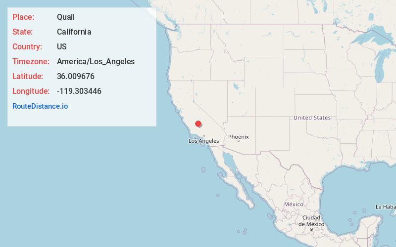 Map of Quail