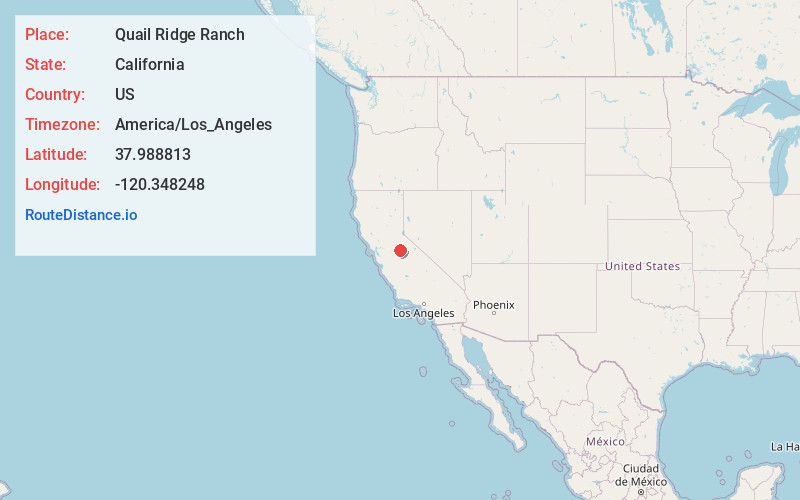Map of Quail Ridge Ranch
