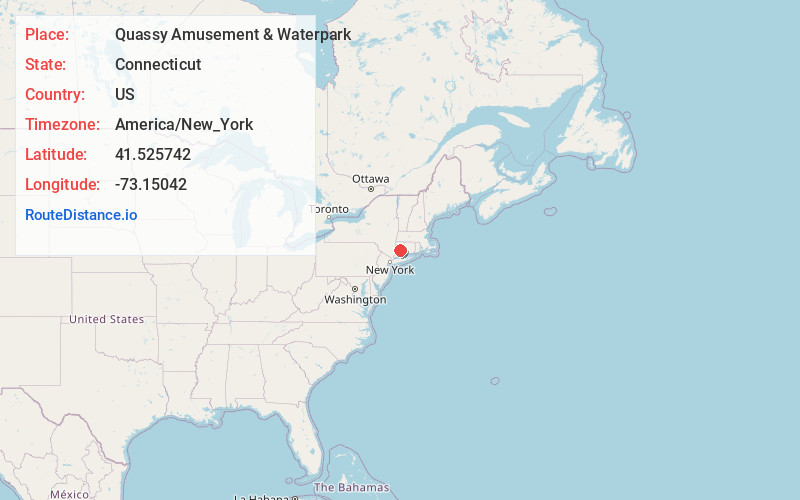 Map of Quassy Amusement & Waterpark