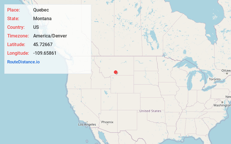 Map of Quebec