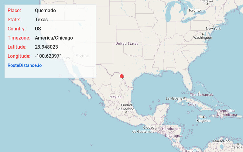 Map of Quemado