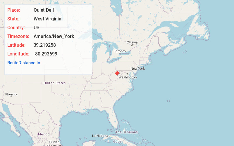 Map of Quiet Dell