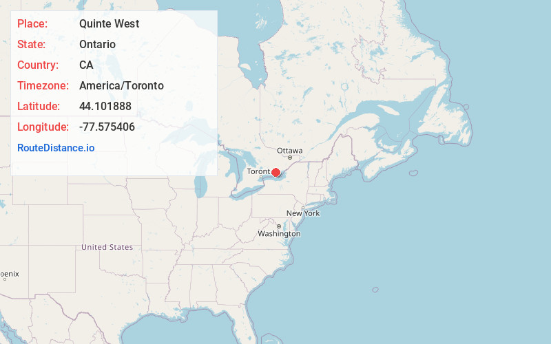 Map of Quinte West