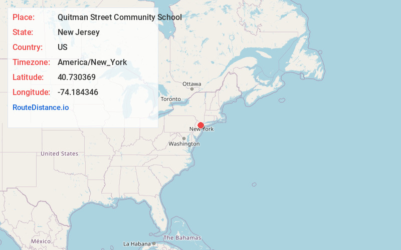Map of Quitman Street Community School