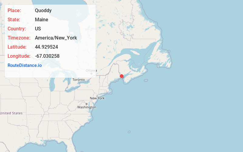 Map of Quoddy