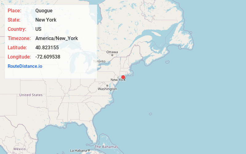 Map of Quogue