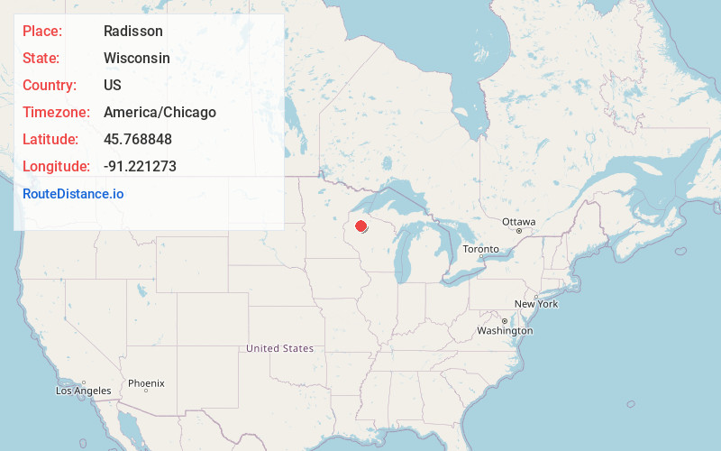 Map of Radisson