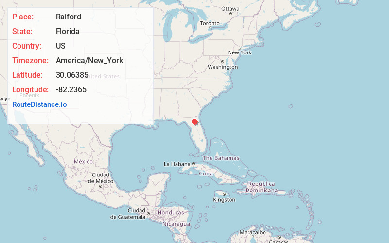 Map of Raiford