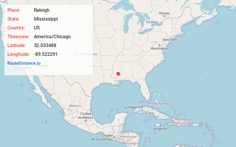 Map of Raleigh
