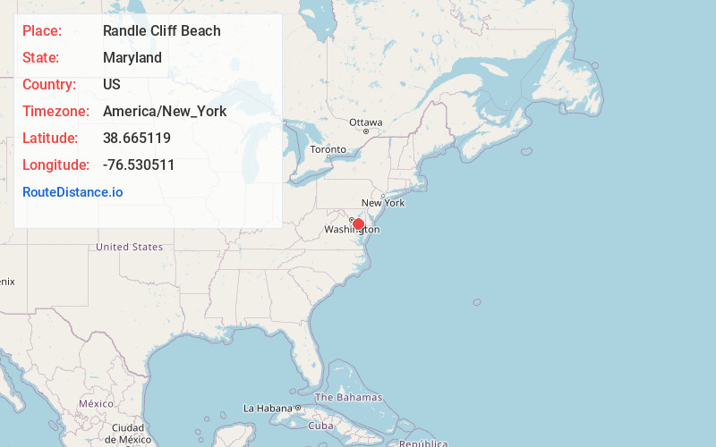 Map of Randle Cliff Beach