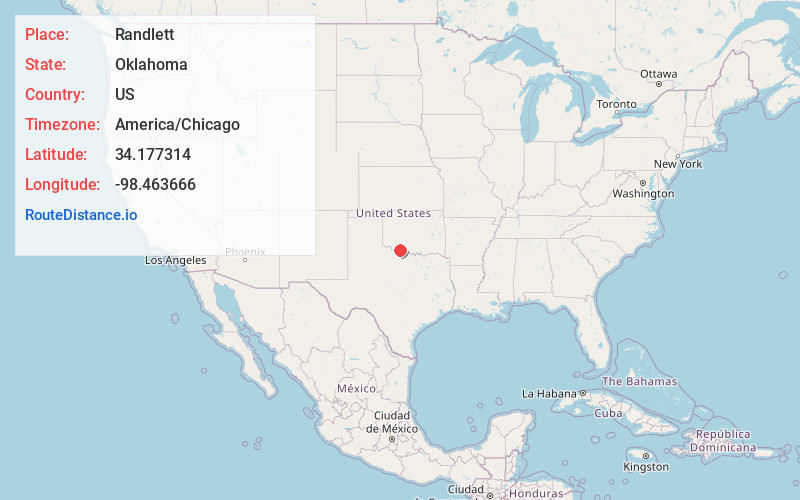 Map of Randlett