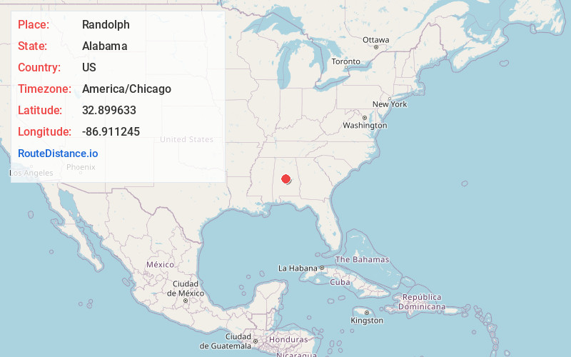 Map of Randolph