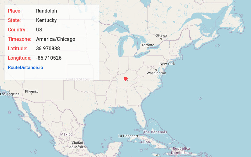 Map of Randolph