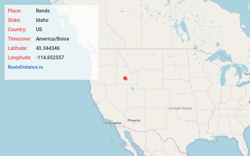 Map of Rands