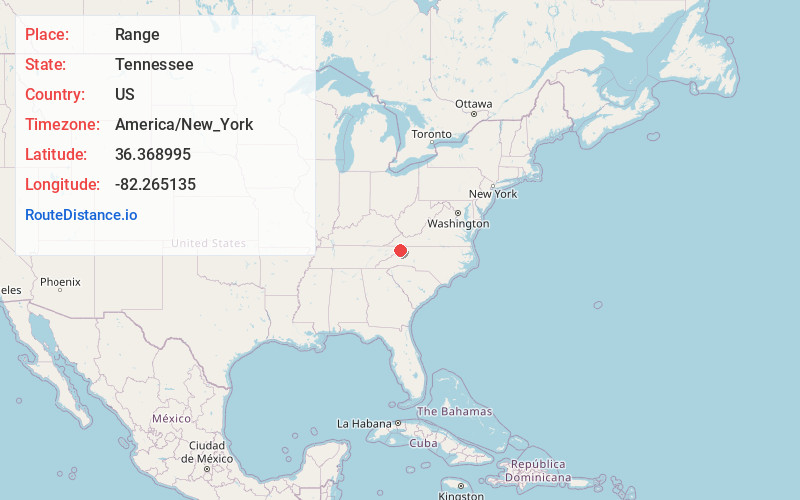Map of Range