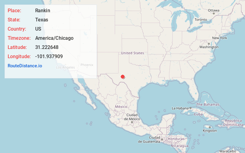 Map of Rankin