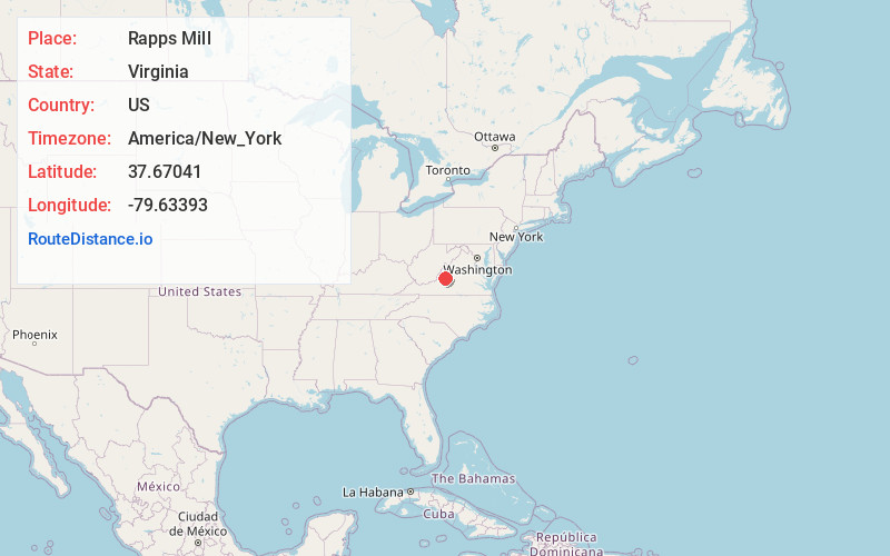 Map of Rapps Mill