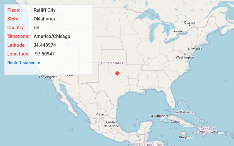 Map of Ratliff City