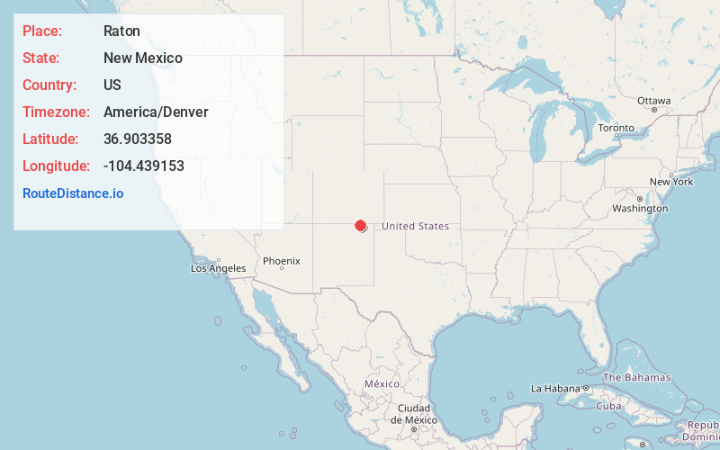Map of Raton