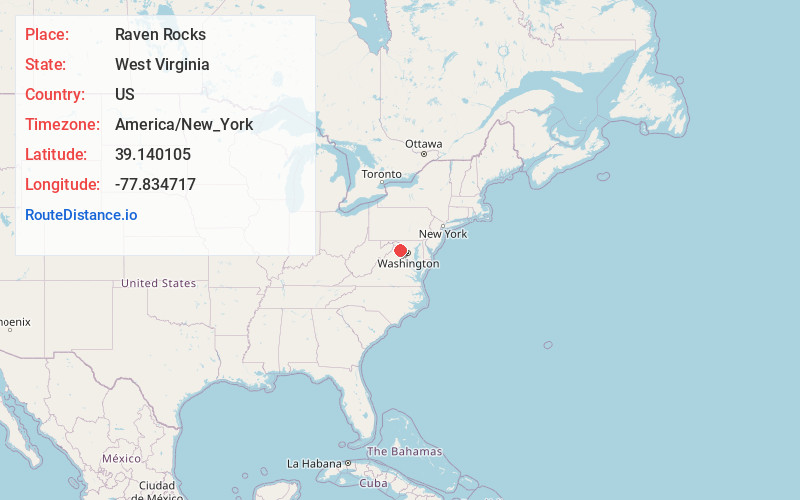 Map of Raven Rocks