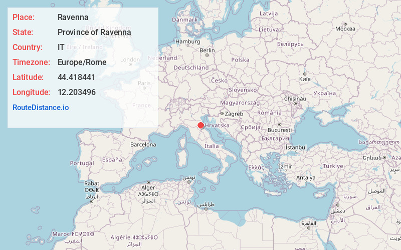 Map of Ravenna