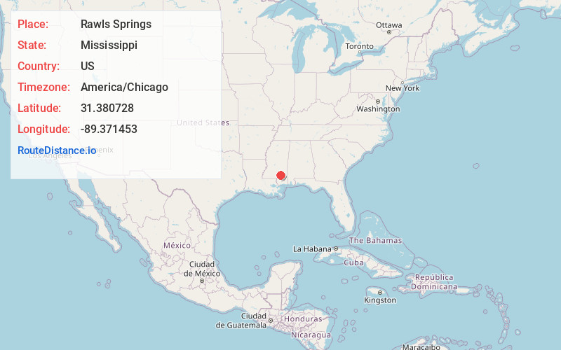 Map of Rawls Springs
