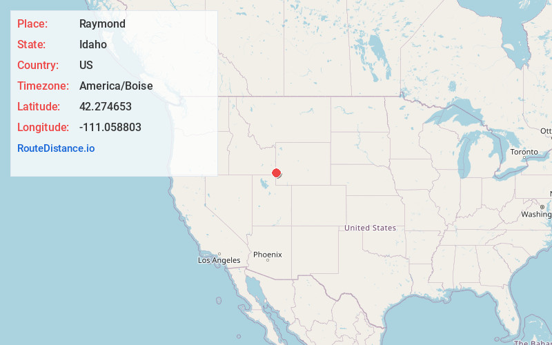 Map of Raymond