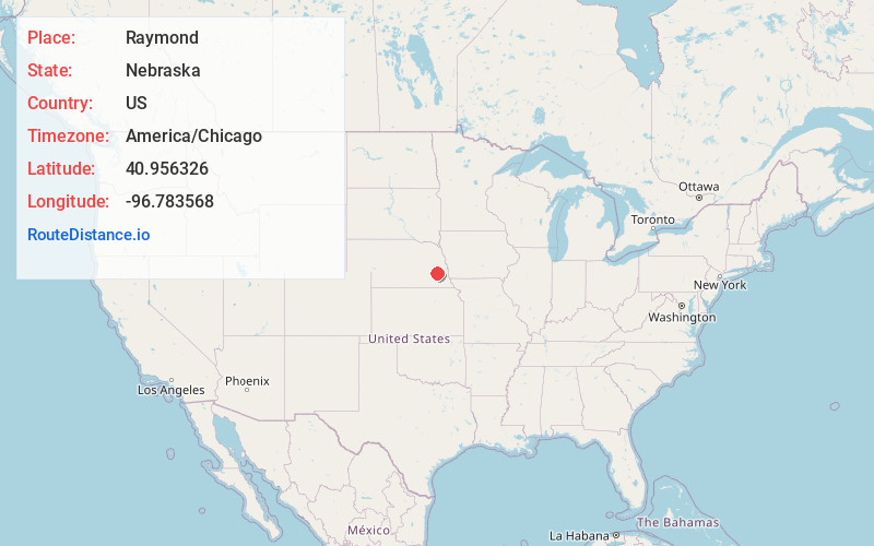 Map of Raymond