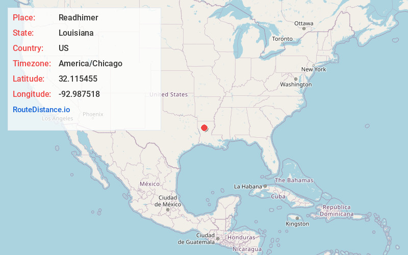 Map of Readhimer
