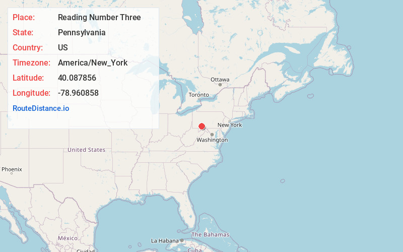 Map of Reading Number Three
