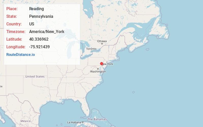 Map of Reading
