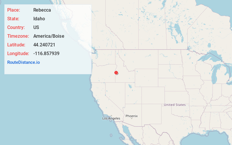 Map of Rebecca