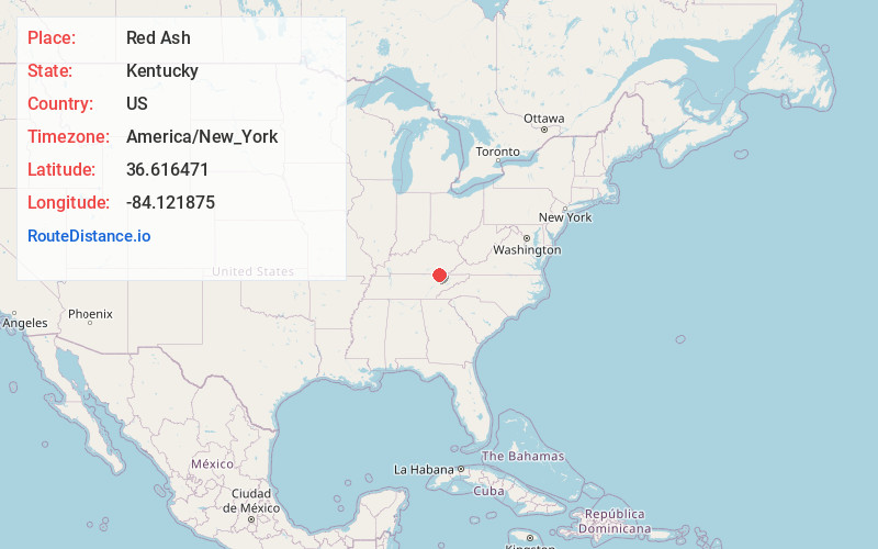 Map of Red Ash