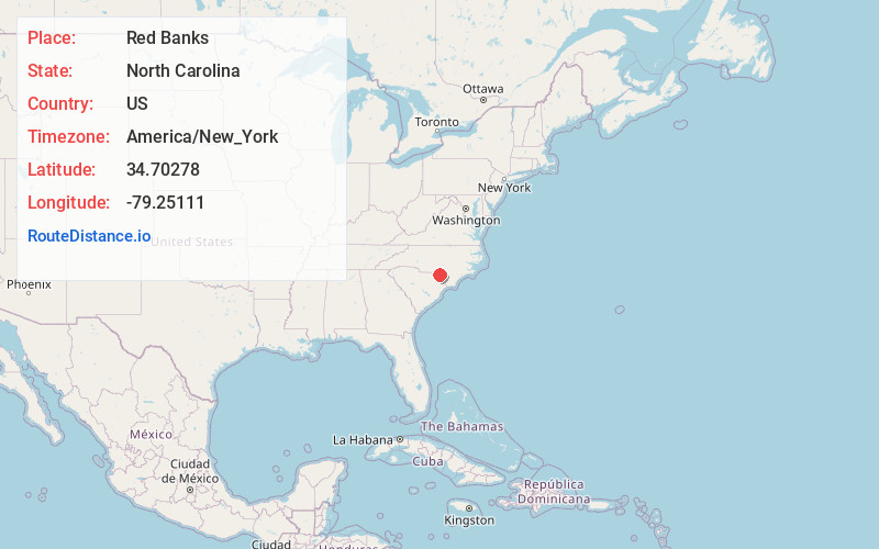 Map of Red Banks