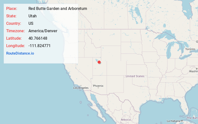 Map of Red Butte Garden and Arboretum