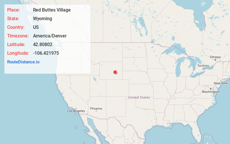 Map of Red Buttes Village