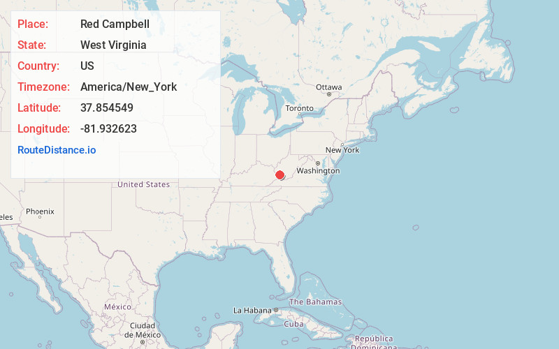Map of Red Campbell