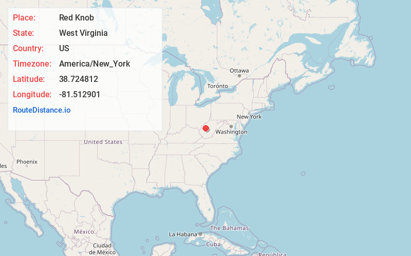 Map of Red Knob