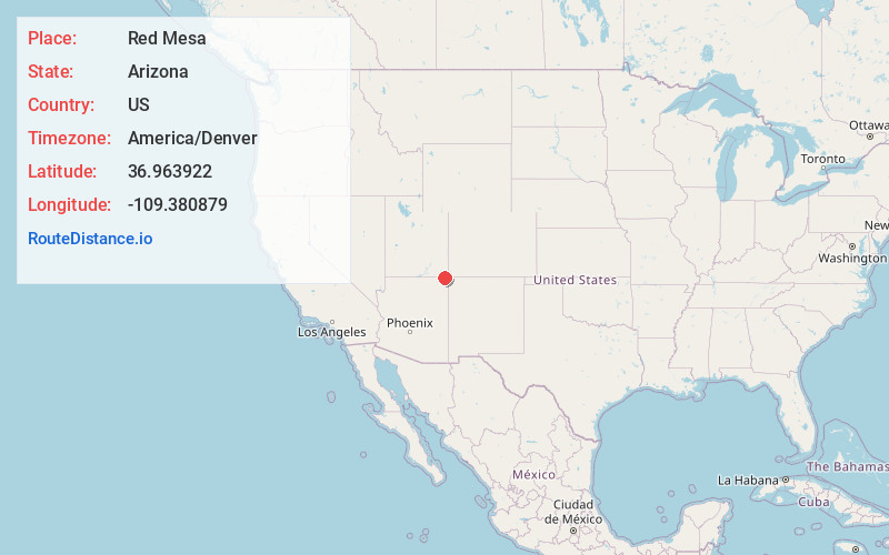 Map of Red Mesa