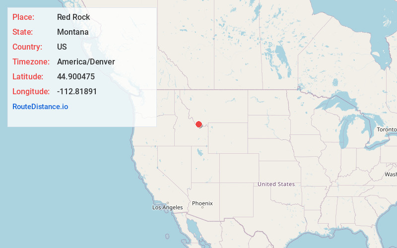 Map of Red Rock